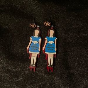 3/$30 The Shining horror movie earrings